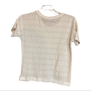 FOREVER 21, Women’s Ivory lace top, size large